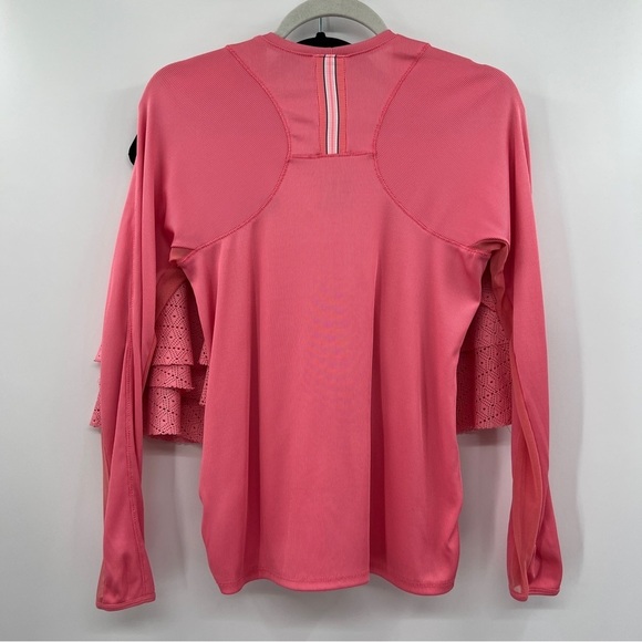 Lucky in Love Patch Stripe Long Sleeves Round Rally Skirt with Top Women - Pink - Picture 6 of 15